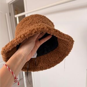 Warm Brown Women's Fuzzy Hat